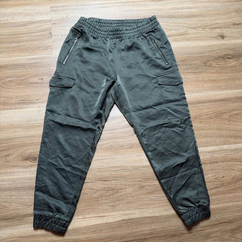 Zara Men’s Green Cargo Jogger Pants – Size S